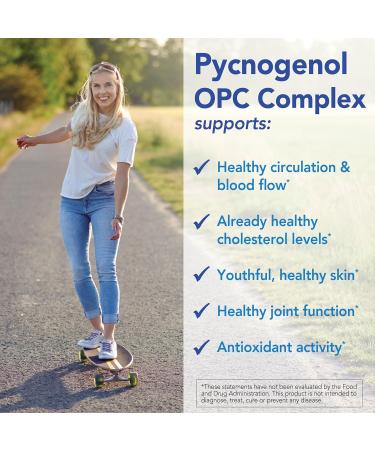 Patient One Pycnogenol OPC Complex 300mg | Supplement to Support Vascular Health and Healthy Aging* | French Maritime Pine Bark and More | 30 Capsules - Buy Online on GoSupps.com