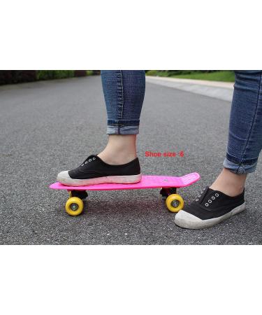 SK8MEMO Mini Cruiser Skateboard for Beginners - Rosy Mini 17 - Buy Online on GoSupps.com