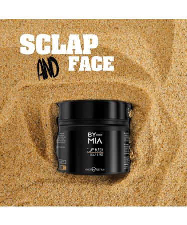 BY MIA Scalp & Face Clay Mask 450 gr | Refreshing Green Apple Scent | Rich Minerals | For All Skin Types | Natural Clay Face Mask - Buy Online on GoSupps.com