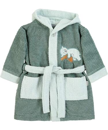 Sterntaler Hooded Bathrobe Bear Ben - Green & Dark Red | Soft Cozy International Shipping - Buy Online on GoSupps.com