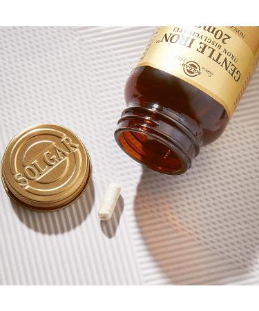 Solgar Gentle Iron 25mg - 90 Vegetable Capsules - Non-Constipating Formula - Gluten Free - Buy Online on GoSupps.com