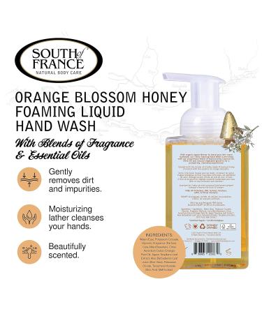 South of France Foaming Hand Soap 8oz - Orange Blossom Honey 3-Pack - Buy Online on GoSupps.com
