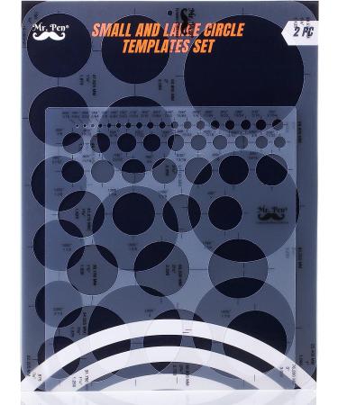 Mr. Pen- Circle Template  2 pcs  Large and Small Size  Circle Stencil  Circle Ruler  Circle Templates for Drafting  Circle Template for Drawing  Circle Tracers for Drawing  Circle Tracer - Buy Online on GoSupps.com