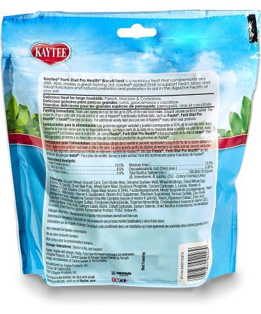 Kaytee Forti-Diet Pro Health Biscuit Treat for Large Hookbills - 10oz (1 Pack) - Buy Online on GoSupps.com