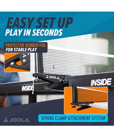 JOOLA Premium 72 Regulation Size Table Tennis Net and Post Set - Portable Spring Clamp, Black - Buy Online on GoSupps.com
