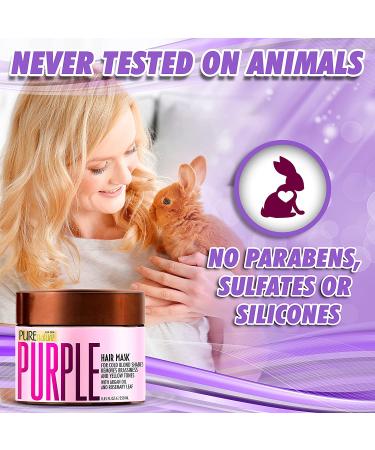 Purple Hair Mask for Bleached and Blonde Hair - Deep Conditioning Treatment to Remove Yellow Highlights and Repair Dry, Damaged Hair - Hydrating Color Protection for Women - Buy Online on GoSupps.com