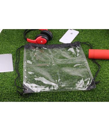 2 Pack Clear Drawstring Bags - Stadium, College, Event Approved Waterproof Small Bags - Buy Online on GoSupps.com