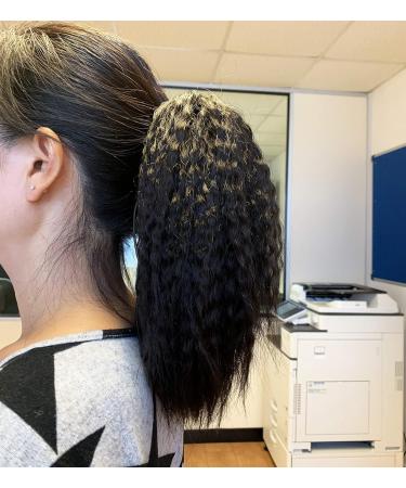 SLEEK Synthetic Ponytail Extensions for Women Claw Jaw Ponytail Yaki Curly Clip In Hair Extensions 10.5 Inches Yaki Hairpiece 75g-4 RIPPLE4 - Buy Online on GoSupps.com