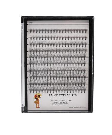 Bodermincer Large Box 200pcs 10D  8-10-12-14mm Mixed Professional Makeup Individual Cluster Eye Lashes Grafting Fake False Eyelashes (10-12-14-16mm Mixed)