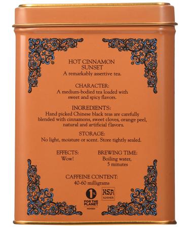 Harney & Sons Hot Cinnamon Sunset Tea - 20 Sachets (1.4 oz) | Premium Cinnamon Blend - Buy Online on GoSupps.com