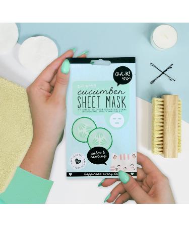 Oh K! Cucumber Facial Sheet Mask - Hydrating & Revitalizing Skincare | Buy Internationally - Buy Online on GoSupps.com