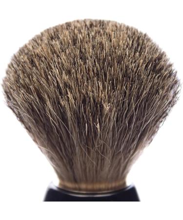 La Maison du Barbier Authentic Badger Hair Shaving Brush - Size 12 - Grey - Premium Wet Shaving - Made in France - Buy Online on GoSupps.com