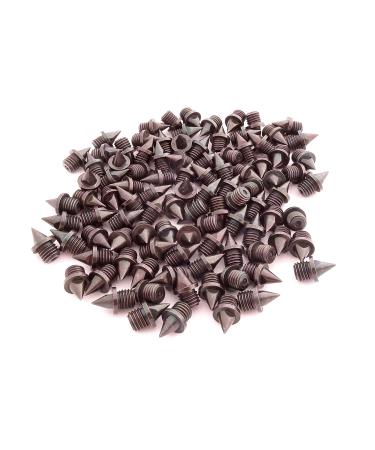 100 stainless steel spikes for track and terrain black 6 mm