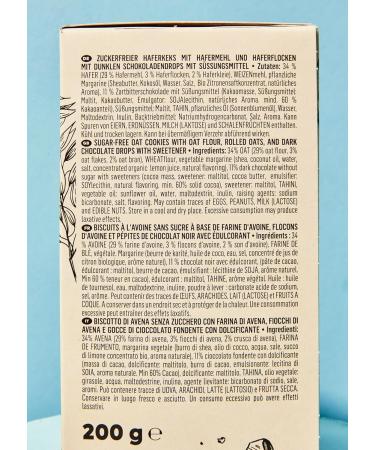 KoRo - Vegan Oatmeal Cookies with Chocolate Chips 12 x 200g - Buy Online on GoSupps.com