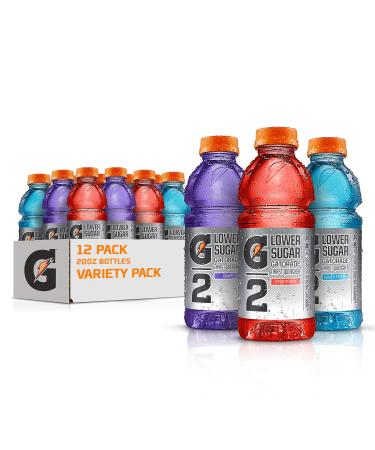 Gatorade G2 Thirst Quencher Variety Pack, 20 Ounce Bottles (Pack of 12) G2 Variety Pack 20 Fl Oz (Pack of 12)