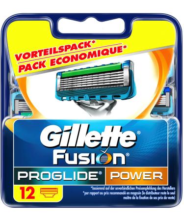 Gillette Fusion ProGlide Power Razor Blades For Men 1 Pack (1 x 12 pieces)