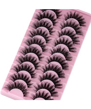 Josiezoey Fluffy Wispy Mink False Eyelashes - Natural Look, Light Volume | 10 Pairs Pack - D2-11-20mm-CAT - Buy Online on GoSupps.com