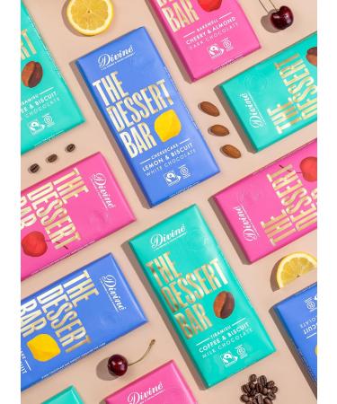  Divine Divine Dessert Bar 38% Milk Chocolate Tiramisu with Coffee and Biscuit 180g - Buy Online on GoSupps.com