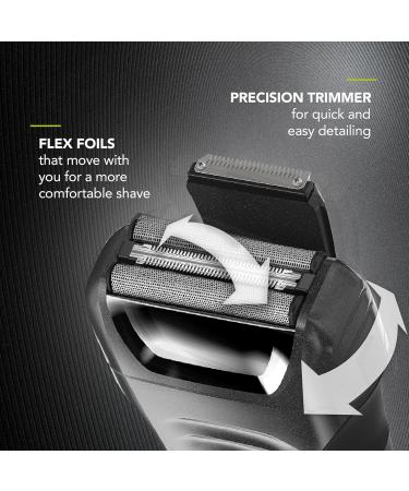 Wahl Lifeproof Plus Wet/Dry Shaver for Men - Flex Foil, Fully Waterproof, LED Power Display - Buy Online on GoSupps.com