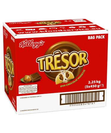 Kellogg's Treasure Chocolate Hazelnut Cereal 5 x 450 g