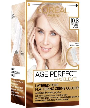 L'Oreal Excellence Age Perfect 10.13 Very Light Ivory Blonde Hair Dye - 1 Count - Buy Online on GoSupps.com