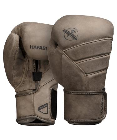 Hayabusa T3 LX Leather Boxing Gloves Men and Women for Training Sparring Heavy Bag and Mitt Work 16oz Brown