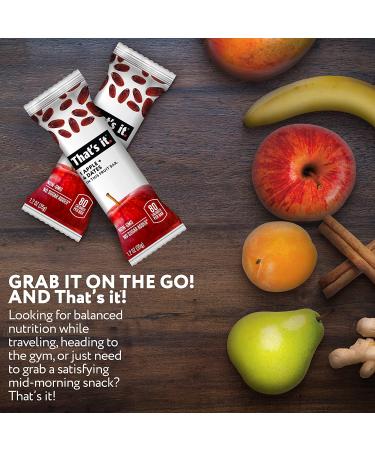 That's it. Apple + Dates Real Fruit Bar | High Fiber Vegan Snack | Gluten Free & Paleo | Non GMO & Sugar-Free | 12 Pack - Buy Online on GoSupps.com