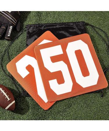 High Visibility 12 Inch Football Yard Markers Set - Orange Down Marker for Sporting Training - Carrying Bag Included - Buy Online on GoSupps.com