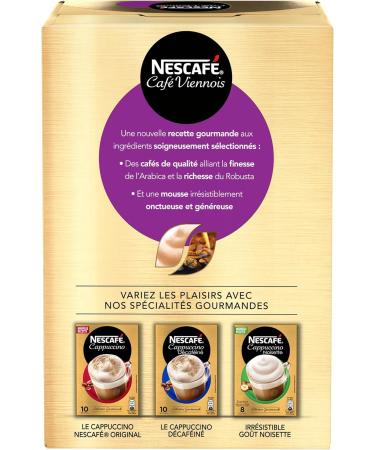 Nescaf Caf Viennois Caf soluble Pack de 8 sticks (18g chacun) - Buy Online on GoSupps.com