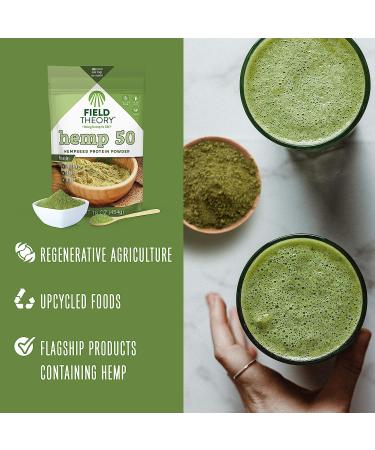 Field Theory Hemp Pro 50 Protein Powder - Organic 16oz Hemp Seed Plant Protein for Keto, Paleo, and Kosher Diet - Buy Online on GoSupps.com
