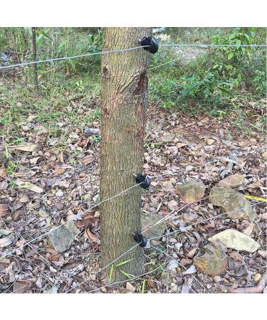 Buy CUKOL 20 PCS Black Isolator Ring for Pasture Fencing - Durable Electric Fence Insulators for Corners & Attachment - Buy Online on GoSupps.com