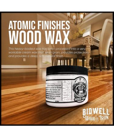 Atomic Finished Wood Wax - Premium Beeswax Furniture Polish & Cleaner 6 oz | Multipurpose Natural Wax for International Shipping - Buy Online on GoSupps.com