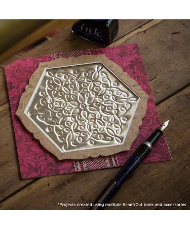Brother ScanNCut Embossing Brass Metal Sheets - 2 Pieces for Custom Cards & Home Decor - Buy Online on GoSupps.com