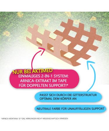 Aktimed Grid Tape Plus Professional Pack | Patent-Based Lattice Tape with Arnica D6 | Acupuncture-Grade Pain Relief | Dermatologically Tested CroSstape - Buy Online on GoSupps.com