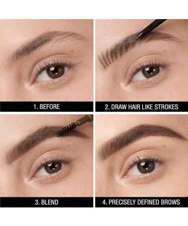 Maybelline New York Eyebrow Pencil - Brow Ultra Slim Liner No. 04 Medium Brown | Pack of 2 - Smooth Application & Long-Lasting Formula for Perfect Brows - Buy Online on GoSupps.com
