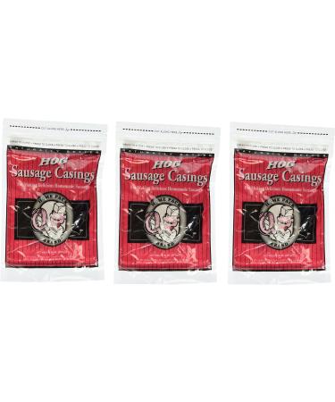 DeWied Natural Hog Casings 8 oz - Home Pack Size - 3 Bags