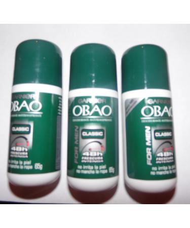 Garnier OBAO Deodorant Men ACTIVE 65g.(3pack)(Green) classic