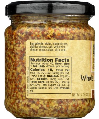 Domaine Des Vignes Whole Grain Mustard - 7 Ounce Jar - Buy Online on GoSupps.com