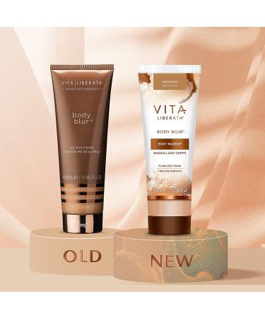 Vita Liberata Body Blur: Skin Perfecting Body Makeup for Flawless Bronze Glow - Medium Shade - Buy Online on GoSupps.com