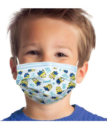 Minions 14-Count Single-Use Kids Face Masks by Just Play for Ages 2-7 - Buy Online on GoSupps.com