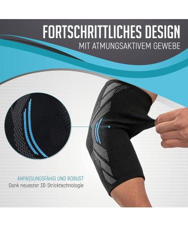 Kinetic Evolution Elbow Bandage for Men & Women | Sport Compression & Pain Relief | Breathable Stabilized Support for Tennis Volleyball Golf & More - Buy Online on GoSupps.com