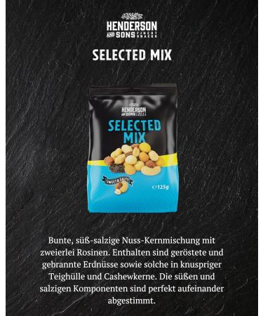Henderson and Sons Student Food Selected Mix - 125g Nut Mix | Colorful Sweet & Salted Nuts Roasted Peanuts - International Shipping Available - Buy Online on GoSupps.com
