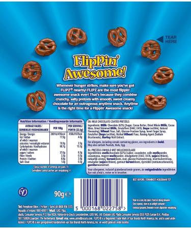 Flipz Milk Chocolate Coated Pretzel Snacks 90g - Crunchy & Delicious (1 Pack) - Buy Online on GoSupps.com