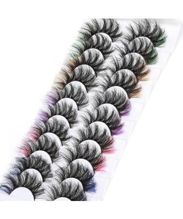 ALPHONSE 20MM 5D High Volume Color False Lashes - 10 Pairs - Buy Online on GoSupps.com