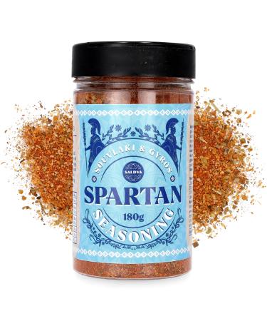 Assaisonnement Spartan Souvlaki & Gyros M lange d pices Grec Premium Con u pour un Souvlaki et Gyros Authentiques Grand Pot (180g) Greek Spartan: Souvlaki & Gyros