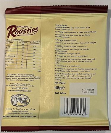 Cooks Choice Roast Potato Seasoning - 48gm Sachet - Buy Online on GoSupps.com