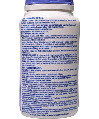 Evolve Concentrated Bleach Tablets 32ct - Summer Lavender - Buy Online on GoSupps.com