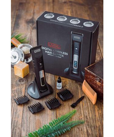 FiNeWaY Rechargeable Cordless Hair Clipper Set for Men Baby Kids Ceramic Titanium Blade Hair Trimmer with LED Display Guards Hair Groomer Haircut Grooming Kit Mens Beard Shaver Trimmer - Buy Online on GoSupps.com