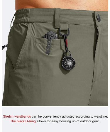G Gradual Men's Water Resistant Quick Dry Hiking Cargo Pants - Slate Green Large - Buy Online on GoSupps.com