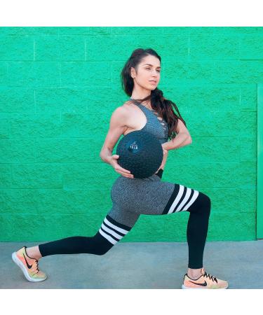 ProsourceFit 15 lb Slam Medicine Ball for Crossfit & Strength Training - Black Tread Textured Grip - Buy Online on GoSupps.com